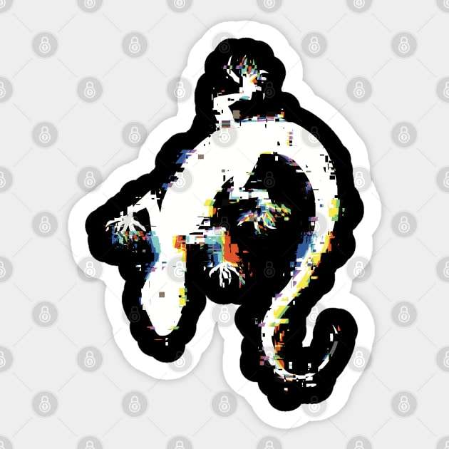 SL4 SL Korean Manhwa Anime Black and White Glitch Lizards Mark Villain Logo Player Killer PK Symbol Cool Silhouette x itsMePopoi September 2023 Sticker by itsMePopoi